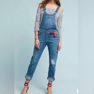 Pilcro & the Letterpress Women's Blue Denim Overalls
